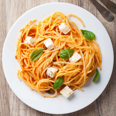 Spaghetti (Arrabiata oder Napoli)